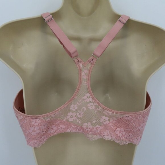 Maidenform 38C Bra 07112 Everyday Full Coverage Racerback Pink Front Closure - Picture 5 of 11